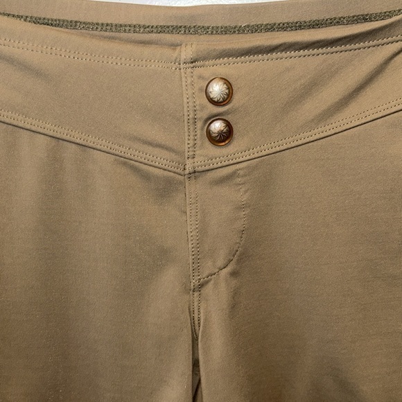 Athleta Women's XXS Active Running Jogging Stretch Olive Green Shorts - Picture 2 of 8
